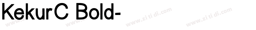 KekurC Bold字体转换